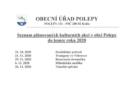 plán akcí